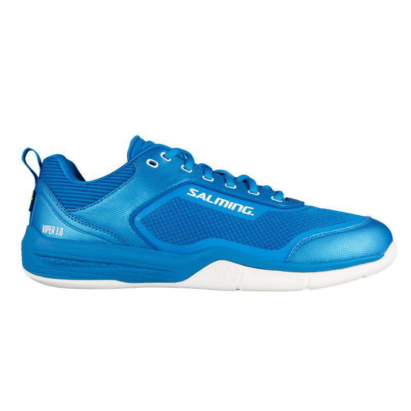Salming Viper 1.0 Men Blue Court Shoe // Squash.com.au