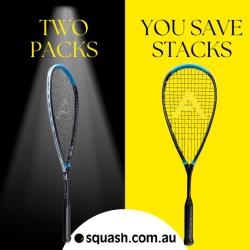 Squash Racquets, Two Packs You Save STACKS! - Angell K7 Cyan 135XL 2025 Two Pack
