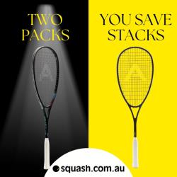 Squash Racquets, Two Packs You Save STACKS! - Angell RC 140 Two Pack Squash Racquet