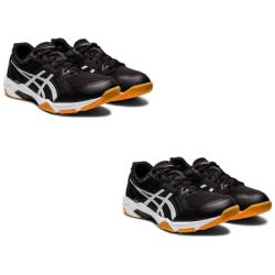 Squash Shoes - Asics Gel Rocket 10 Men Black Gunmetal Two Pack Squash Shoes - Asics Gel Rocket 10 Men Black Gunmetal Two Pack