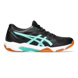 Shoemungous Sale, Squash Shoes - Asics Gel Rocket 11 Women Black Mint Court Shoe