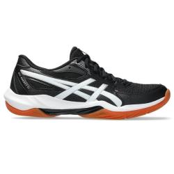 Squash Shoes - Asics Gel Rocket 12 Women Black White Court Shoe