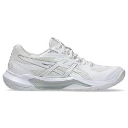 Squash Shoes - Asics Gel Tactic 13 Women White Silver Court Shoe