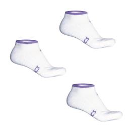 Clothing - Asics Pace Low Sock White Lav 3 Pack