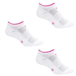 Clothing - Asics Pace Low Sock White Pink 3 Pack
