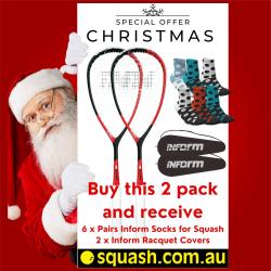 12 Days of Christmas, Squash Racquets, Two Packs You Save STACKS! - Inform Regen 6000 Squash Racquet Bundle