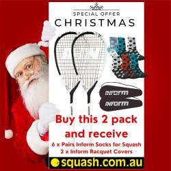 12 Days of Christmas, Squash Racquets, Two Packs You Save STACKS! - Inform Regen 9000 Squash Racquet Bundle