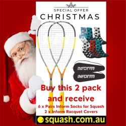 12 Days of Christmas, Squash Racquets, Two Packs You Save STACKS! - INFORM Reload 110 Squash Racquet Bundle