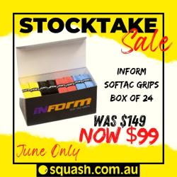 Squash Accessories, Stocktake Sale - Inform Softac Grips Box 24