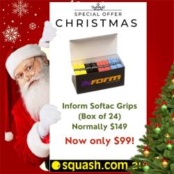 12 Days of Christmas, Squash Accessories - Inform Softac Grips Box 24