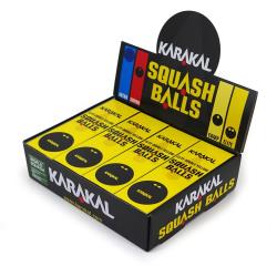 Squash Balls - Karakal Double Yellow Dot Squash Balls Box of 12