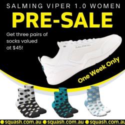 Squash Shoes - PRESALE - Salming Viper 1.0 Women White Silver Court Shoe