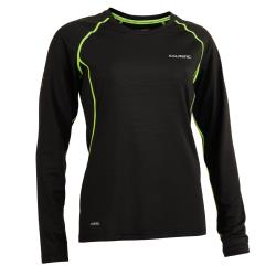 Clothing - Salming Balance Long Sleeve Tee Women Black Sharp Lime