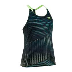 Clothing - Salming Breeze Tank Women Deep Teal Sharp Lime