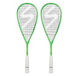 Squash Racquets - Salming Cannone Squash Racquet Two Pack Green Navy 2018 Squash Racquets - Salming Cannone Squash Racquet Two Pack Green Navy 2018