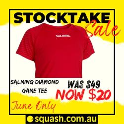 Clothing, Stocktake Sale - Salming Diamond Game Tee Women Red