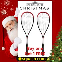 12 Days of Christmas, Squash Racquets, Two Packs You Save STACKS! - Salming Grit Squash Racquet Buy 1 Get 1 FREE