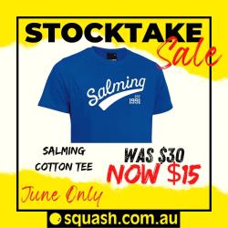 Clothing, Stocktake Sale - Salming Logo Tee Men Blue