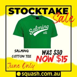 Clothing, Stocktake Sale - Salming Logo Tee Men Green