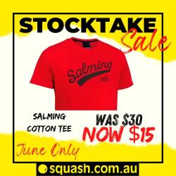 Clothing, Stocktake Sale - Salming Logo Tee Men Red