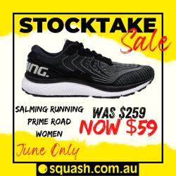 Salming Running, Stocktake Sale - Salming Recoil Prime Women Running Shoe Black White