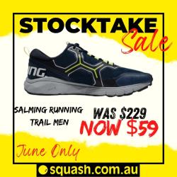 Salming Running, Stocktake Sale - Salming Recoil Trail Mens Running Shoe Blue Lime