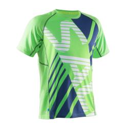 Clothing - Salming Short Sleeve Bold Tee Green Blue Men Clothing - Salming Short Sleeve Bold Tee Green Blue Men