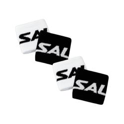 Squash Accessories - Salming Wristband Short Twin Pack Black White Two Pack