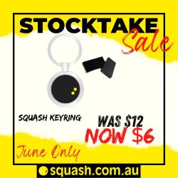 Squash Accessories, Stocktake Sale - Metal Squash Keyring