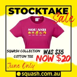 Clothing, Stocktake Sale - Emoji Squash Game Tee - Fuchia Pink Cotton Tee Women