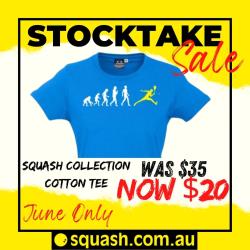 Clothing, Stocktake Sale - Evolution - The Squash Collection Tee Women Cyan