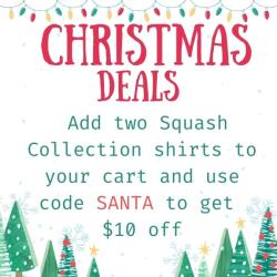 Christmas Specials, Clothing - Heartbeat - The Squash Collection Tee Women Cyan