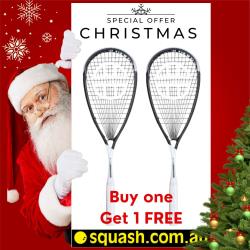 12 Days of Christmas, Squash Racquets, Two Packs You Save STACKS! - UNSQUASHABLE Edge Response 125 Buy 1 Get 1 FREE