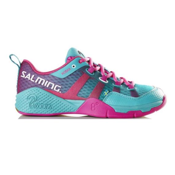 Salming Kobra Turquoise Pink Womens Shoes Clearance