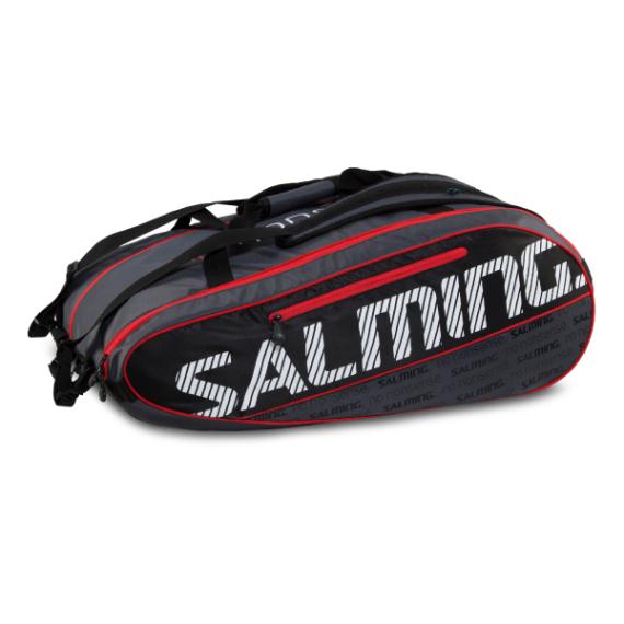 Salming 12 Racquet Pro Tour Bag Black/Red //