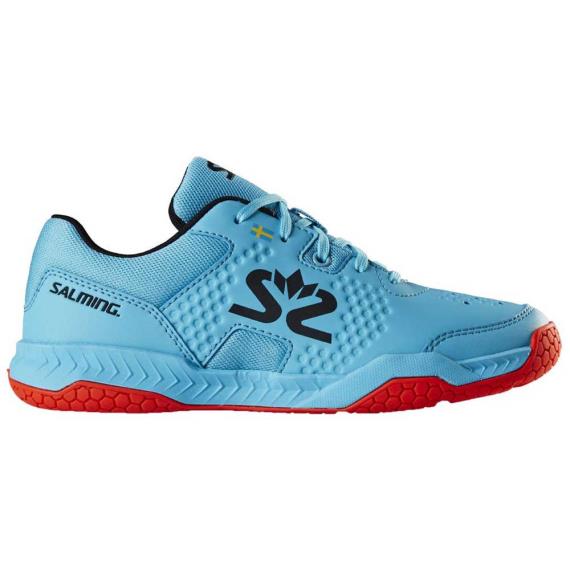Salming Hawk Court Junior Blue Orange //