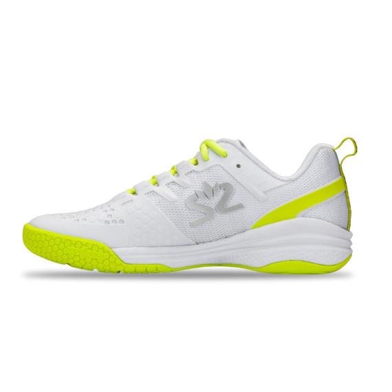 Salming Kobra 3 Women White Lime Squash Shoe //