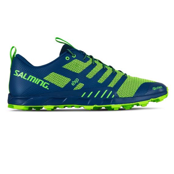 Salming OT Comp Men Blue Yellow Trail Running Shoe // Squash.com.au